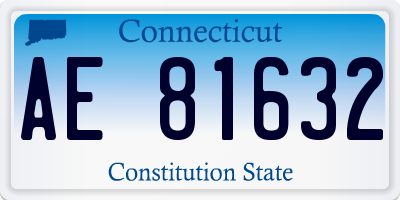 CT license plate AE81632