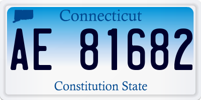 CT license plate AE81682
