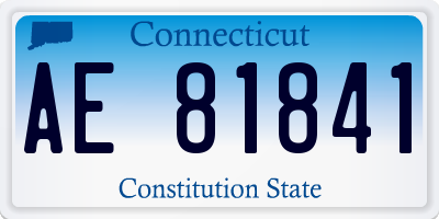 CT license plate AE81841