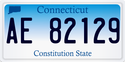 CT license plate AE82129
