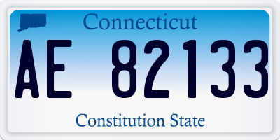 CT license plate AE82133