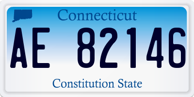 CT license plate AE82146