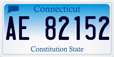 CT license plate AE82152