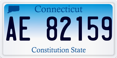 CT license plate AE82159