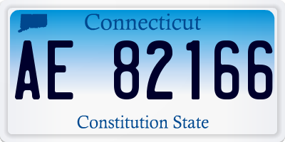 CT license plate AE82166