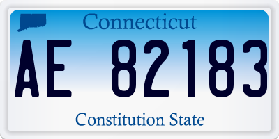 CT license plate AE82183