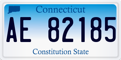 CT license plate AE82185