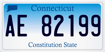 CT license plate AE82199