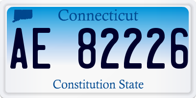 CT license plate AE82226