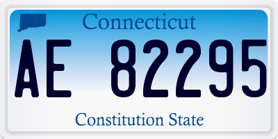 CT license plate AE82295