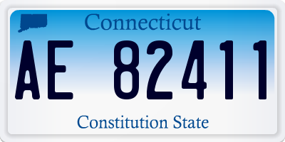 CT license plate AE82411