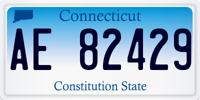 CT license plate AE82429