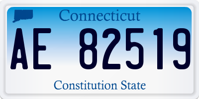CT license plate AE82519