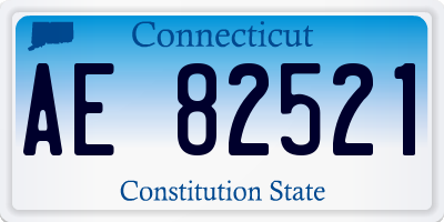 CT license plate AE82521