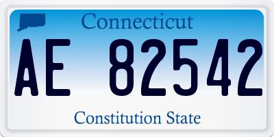CT license plate AE82542