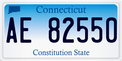 CT license plate AE82550