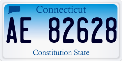 CT license plate AE82628