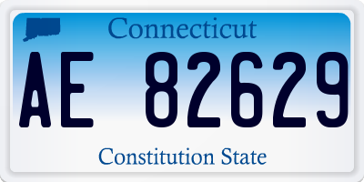CT license plate AE82629