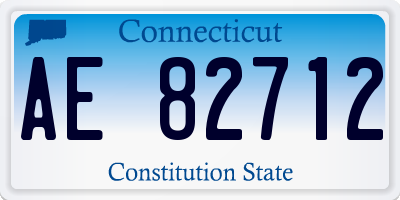 CT license plate AE82712