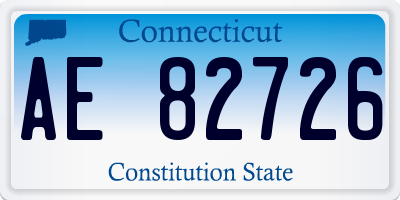 CT license plate AE82726