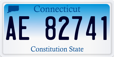 CT license plate AE82741