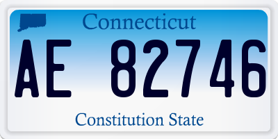 CT license plate AE82746