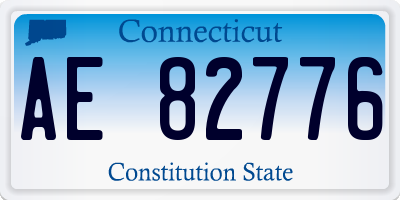 CT license plate AE82776