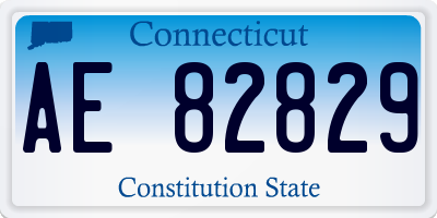 CT license plate AE82829