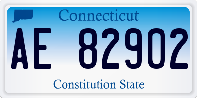 CT license plate AE82902