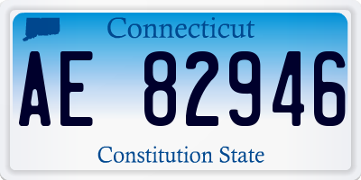 CT license plate AE82946