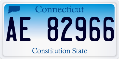 CT license plate AE82966