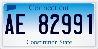 CT license plate AE82991