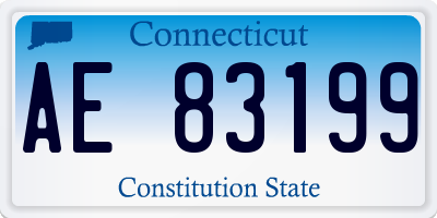 CT license plate AE83199