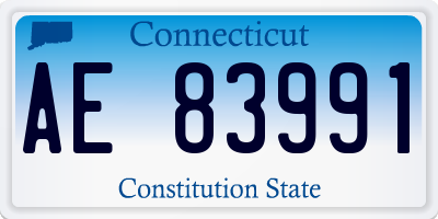 CT license plate AE83991