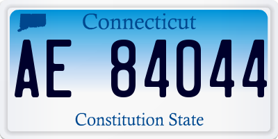 CT license plate AE84044