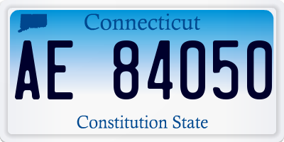 CT license plate AE84050