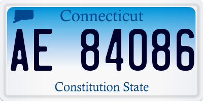 CT license plate AE84086