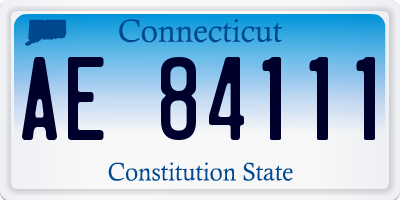 CT license plate AE84111