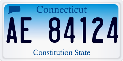 CT license plate AE84124
