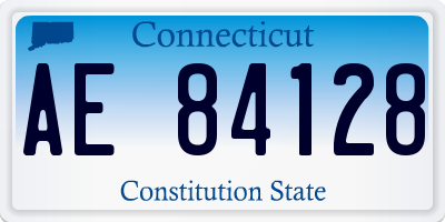 CT license plate AE84128