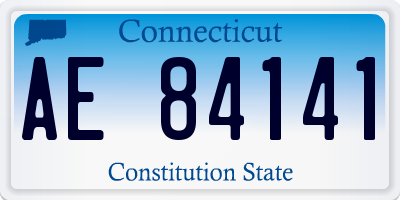CT license plate AE84141