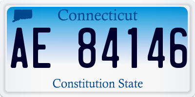 CT license plate AE84146