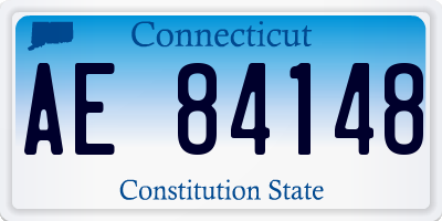 CT license plate AE84148