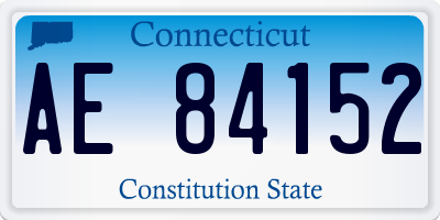 CT license plate AE84152