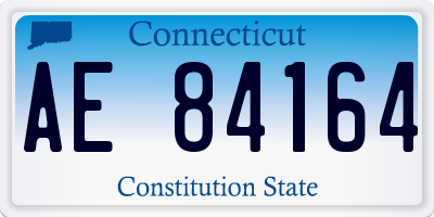 CT license plate AE84164