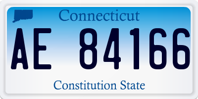 CT license plate AE84166