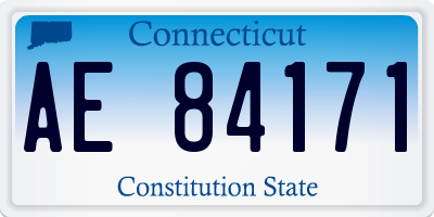 CT license plate AE84171