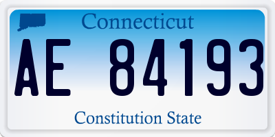 CT license plate AE84193