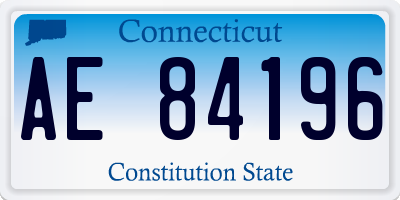 CT license plate AE84196