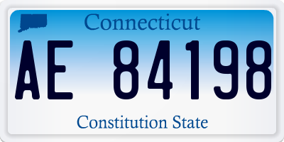 CT license plate AE84198